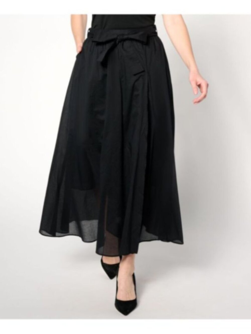 BEAUTIFUL by Lawrence Zarian Faux Wrap Midi Skirt - Size: Medium - NIP